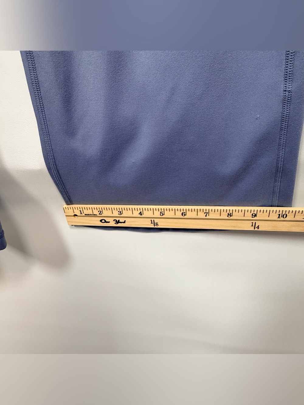 Yogalicious Lux Madison Crossover Flare Leggings Blue High Rise Yoga Size L - Picture 5 of 6